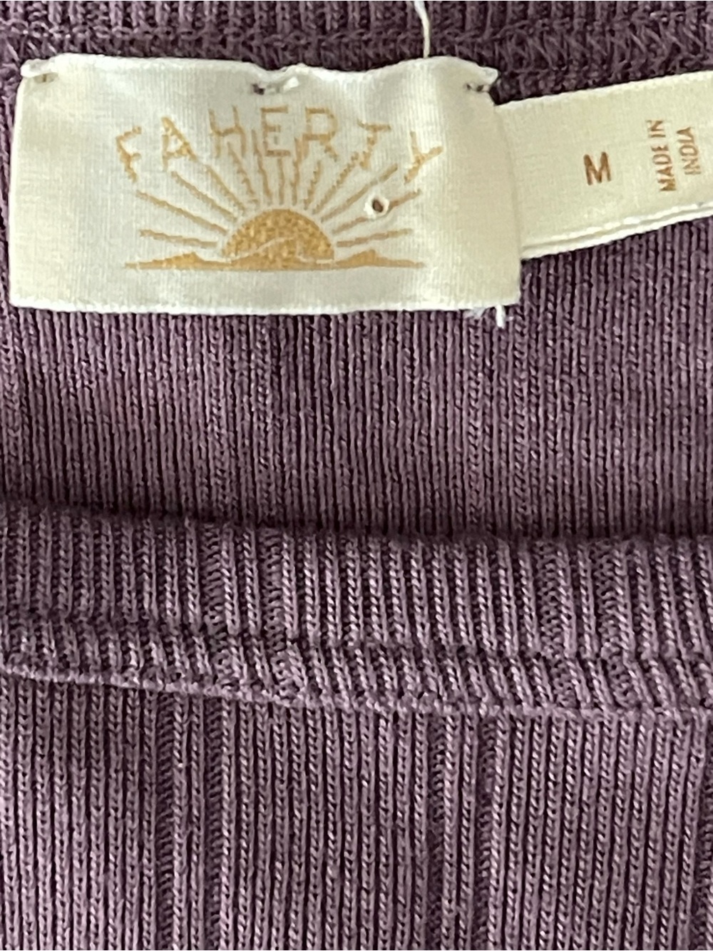 Faherty Sunday Rib Tank Top – Size Medium – Flint - Picture 3 of 7